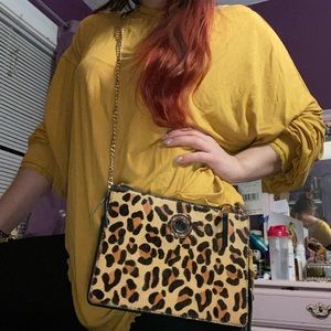 Brown&Black Leopard Paul Costelloe Cross Body